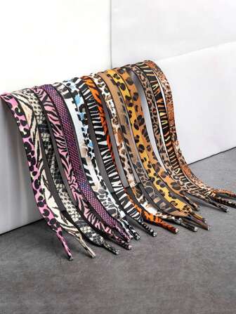 New Fashion Animal Pattern Shoelaces Lace, Sneaker Shoes Accessories For Women Men Sneakers Shoes, Casual Shoes,White Shoes,Basketball Shoes,Trainers Running Shoes Summer