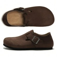 VEDAXIN Women's Cork Footbed Clog With +Comfort, Beach Essentials Womens Sandals Cork Footbed - Chocolate Brown - View 4