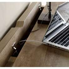 Cube Storage Office Desk, Espresso