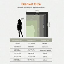 1pc Thickened Double-Sided Wool Blanket, Soft & Warm Fluffy Plush Blanket, Faux Rabbit Fur, Multi-Functional For Sofa, Bed, Outdoor Camping, All Season Gift, Modern Style, Machine Washable, Assorted Colors, Patchwork, Polyester Material - Multicolor - View 3