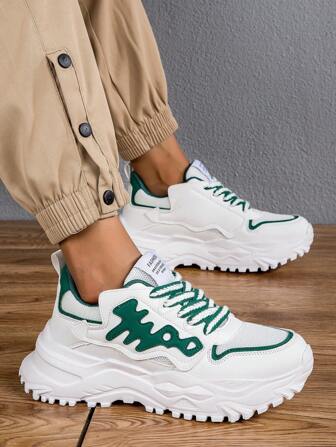 男士时尚休闲厚底运动鞋，舒适透气防滑减震增高，适合春季穿搭