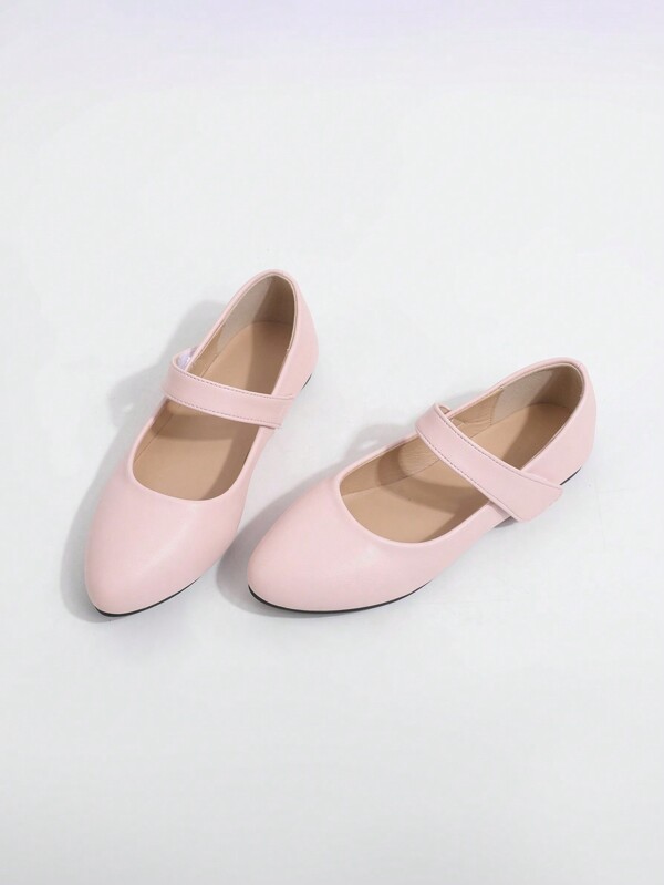 Meninas Round Toe Slip-On Confortável Ballet Flats, Versátil