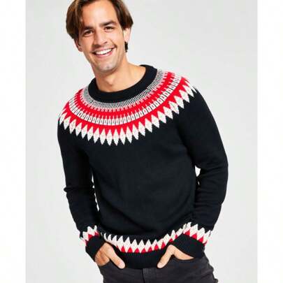 Charter Club Mens Walking Scottie Holiday Sweater