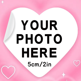 [Custom] 48/96/192/384/768pcs Heart Stickers, Love Stickers, Heart Shaped Custom Stickers, 2in, LOGO Stickers, Wedding Stickers, Design Your Own Stickers, Personalized Stickers, Custom Stickers, Seal Stickers, Birthday, Christening Stickers, Design Your Own Stickers, Personalized Stickers, Business Logo Stickers, Waterproof,Graphic Print