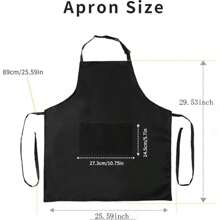24/12Pack Adult Kitchen Aprons - Polyester Aprons, Adjustable Unisex Bib Style Aprons, Solid Color, Wear-Resistant And Stain-Resistant, Suitable For Cooking, Barbecue, Hairdressing, Waiters, Chefs And Outdoor Activities; Essential For Barbecue | Kitchen Uniforms | Handmade Uniforms - 12-pack Black - View 5