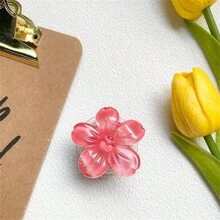 1 pieza Soporte de teléfono plegable con forma de flor, soporte adhesivo y expandible universal para smartphone, anillo para el dedo antideslizante, compatible con iPhone y Android, regalo para cumpleaños, familia y amigos