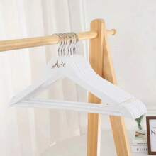 [Customization] 1 Piece Personalized Bridal Party Hanger - Wedding Hanger - Wooden Carved Hanger - Bridal Hanger - Wedding Attendant Name Accessories,Multi-Functional, Anti-Mold,Ornamental,Exquisite,Stylish,High-Quality,Adorable,Modern,Custom,Unique,Personalized,Ideal Gifts For Him,Ideal Gifts For Her,Her,Boyfriend,Girlfriend,Dad,Mom,Family,Friends,Son,Daughter,Kids,Kitchen,Dining Room,Bedroom,Office,Living Room,Home,Garden,Tea Room,For Anniversaries,For Birthdays,For Housewarming,For Graduation