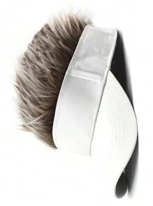 1pc Creative Baseball Wig Cap, Performance Costume Hat, Gangster Landlord Hat, Funny Hip-Hop Snapback, Sun Protection Hat, Adjustable Hook-And-Loop Head Circumference