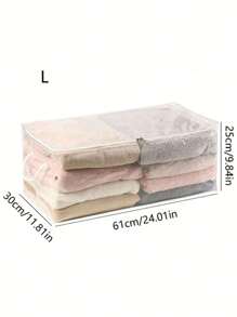 1 Pieza Bolsa de almacenamiento Bolsa de almacenamiento de edredón Bolsa de almacenamiento doméstica de gran capacidad transparente a prueba de polvo y humedad Bolsa de almacenamiento portátil para organizador de armario para dormitorio para regreso a la escuela Caja de almacenamiento Contenedores de almacenamiento Organizador Cubos de almacenamiento Dormitorio Hogar Para mantas Ropa de cama Edredón Almohada Juguetes Bolsa para la escuela Accesorios escolares Artículos escolares