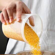 1 PC Grain Storage Tank, Plastic Grain Storage Box, Airtight Tank - Transparent - View 1