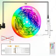 ZMH Smart LED Strip 10/20/30m RGB Strip Self-Adhesive Fairy Lights Bluetooth Light Strip 16 Million Color Change Music Control With Remote Control Mobile Phone Control Strip For Bedroom Party Kitchen TV Decoration - 查看 3