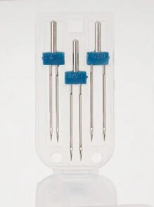 1 Set Of Dual Elastic Sewing Machine Needles, Sewing Machine Presser Foot And Dual Needles, Compatible With Brother And Janome Home Sewing Machines (Random Color) - Multicolor - View 9