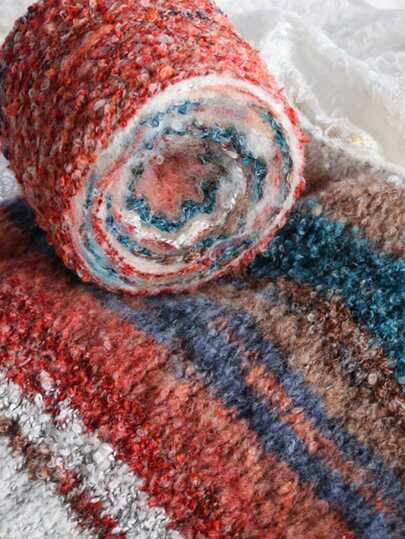 50g/卷莫奈花园系列柔软纱线，彩色涤纶混纺纱线，用于针织钩针时尚保暖毛衣外套帽子手套围巾