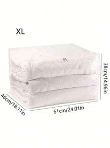 1 Pieza Bolsa de almacenamiento Bolsa de almacenamiento de edredón Bolsa de almacenamiento doméstica de gran capacidad transparente a prueba de polvo y humedad Bolsa de almacenamiento portátil para organizador de armario para dormitorio para regreso a la escuela Caja de almacenamiento Contenedores de almacenamiento Organizador Cubos de almacenamiento Dormitorio Hogar Para mantas Ropa de cama Edredón Almohada Juguetes Bolsa para la escuela Accesorios escolares Artículos escolares