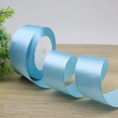 1/5 piezas Cinta de regalo de 4cm de ancho en colores brillantes, cinta de satén, cinta de seda, cinta tejida, para decoración de rosas, lazos para cajas de regalo