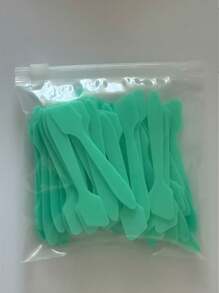 Makeup Scraper, 50 Packs, Disposable Plastic Makeup Scraper, Skin Cream Mask Scraper, For Mixing, Sampling, Applying - Multicolor - View 14
