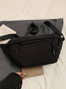 Fashionable Versatile Large Capacity Lightweight Embroidered Chest Bag/Waist Bag/Crossbody Bag