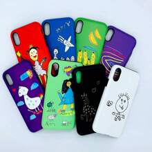 1pc Unique Custom Phone Case Designed By Your Child - Personalized Custom Drawing Phone Cover -Compatible With IPhone 16 15 14 13 12 11 Pro Max X XS XR XSMAX 7G 8PLUS 15Plus 14Plus For Women Parents Mother's Day Gift