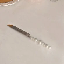 1/2/4/6/12 Stück einzigartiges Besteckset mit Perlmuttgriff aus Keramik, bestehend aus Steakmessern, Dessertgabeln und Löffeln - kreative Küchenhelfer und Accessoires, einschließlich Messer, Gabeln und Löffel - perfekt für den täglichen Gebrauch, Geburtstagsfeiern, Feiertage und als Schulmaterial