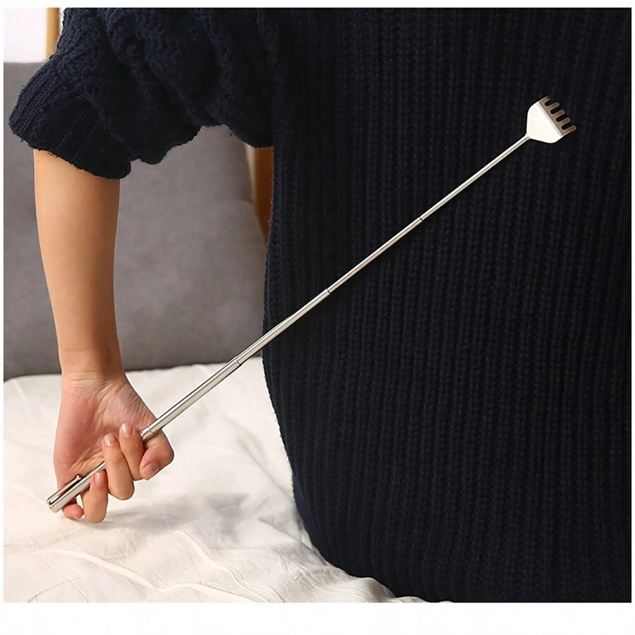 Stainless Steel Retractable Scratching Tool For Hard-To-Reach Itchy Spots, No Need Assistance - Multicolor - View 1