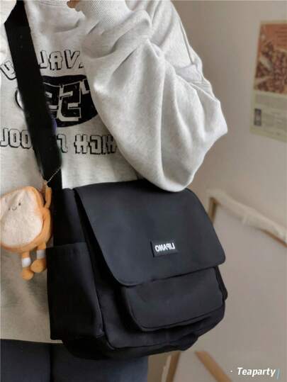 Men's& Messenger Shoulder Bag Multifunctional Large Capacity College Solid Color Minimalist Crossbody Casual Bag Suitable For Summer Cross-Body Bag Square Bags Summer Gifts Side Backpack S Messenger Bag Crossbody Bag Christmas Gifts Holiday Essentials Camping Sling Bag Back To School Bag Pack Cross Body Bag Sling Bag For Sling Bag Side Bags New Life Items Canvas Tote Bag Laptop Bag