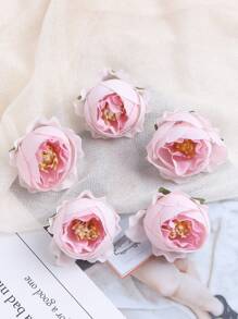 10pcs/5pcs Simulation Rose Head DIY Cake Wreath Wedding Bridal Party Bath Party Home Decoration Spring Flower Arrangement Artificial Centerpiece, Outdoor Garden Patio Decoration - Multicolor - View 7