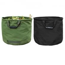 54*45cm Green 125L Heavy Duty Garden Bag With Handles, Military Canvas Leaf Collector Bag