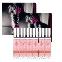 New Rose Pheromone Perfume Set 6 PCS Women's Roller Perfume Metallic Roller Perfume,Women's Cologne Long-Lasting Perfume Showcasing Elegance And Allure 10ml/0.34FL - Pink - View 1
