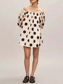 Women's Y2K Off Shoulder Puff Ruffle Trim Shirt Casual Loose Long Sleeve Tops Classy Oversized Summer Blouse Pleated Tunic For Daily Party Club Streetwear Fairycore - 象牙白 - 查看 6