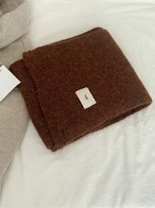 Women Knitted Scarf, Soft & Cozy Knitted Thick Warm Scarf, Suitable For Winter, For Students