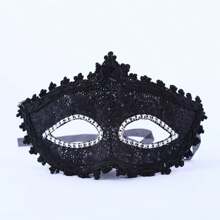 Couple Masquerade Supplies, Carnival Mask, KTV/Bar/Nightclub Mask, Black Lace Mask Suitable For Women, Sexy Lace Party Mask, Half Face Masquerade Mask Suitable For Bar/Performance/Dance/Halloween/Carnival/Costume Party - Multicolor - View 6