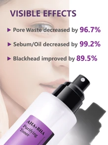 Nattshare AHA BHA 面部喷雾乙醇酸水杨酸喷雾爽肤水 100ml，面部爽肤水 7 针对痤疮毛孔暗斑非深层去角质姜黄玫瑰水生姜芦荟保湿玫瑰绿茶树大米净化人参牛奶维生素 C 婴儿爽身粉清爽甘油心叶蜗牛樱花烟酰胺亮白透明质酸 PHA 西瓜韩国垫化妆定妆礼品美容护肤 - 100ml - 查看 6
