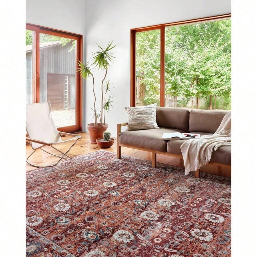Samra SAM-07 Brick/Multi Oriental Area Rug 2'-3" X 3'-10"