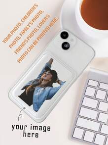 Individuell gestalteter magnetischer Kartenhalter, Foto-Smart-Hintergrundentfernung Magnetkartenhalter, Galaxy, Magsafe Magnetkartenhalter, personalisiertes DIY-Geschenk, einzigartig und exklusiv