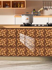 一套10张多色马赛克图案瓷砖壁纸,撕下即贴,适用于壁炉、厨房防溅板装饰墙、装饰橱柜餐桌、客厅、卧室、浴室、办公室、健身房、家庭装饰砖墙背景,可移除防潮瓷砖贴纸,翻新贴纸撕下墙板、墙纸、壁纸、春季装饰物品让您的家焕然一新,拉玛装饰贴纸 - 彩色 - 查看 20