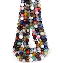 50/200 Pcs 8mm Assorted Vibrant Natural Gemstone Beads - Round Loose Spacer Beads, Suitable For Creative DIY Jewelry Making, Great For Unique Bracelets, Necklaces, Earrings And Accessories - High Quality Jewelry Supplies For Beginners And Professionals
