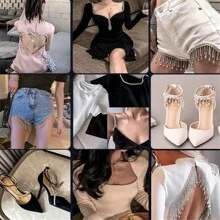 1pc Luxury Rhinestone Chain Trim, 0.39inch Wide Crystal Diamond Ribbon, Fancy Design, DIY Accessories For Dresses, Gift Boxes, Shoe Embellishment