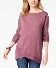 Asymmetrical Sweater - Mauve Purple - View 1