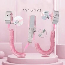 Cinturón de prevención de pérdida para niños, cuerda de tracción, pulsera de prevención de pérdida para bebés, cuerda de primavera para caminar, seguridad para bebés, 2m Correa infantil con candado. - niño - Ver 8