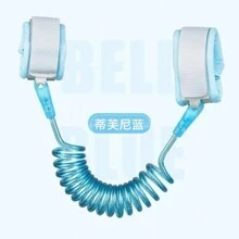 Cinturón de prevención de pérdida para niños, cuerda de tracción, pulsera de prevención de pérdida para bebés, cuerda de primavera para caminar, seguridad para bebés, 2m Correa infantil con candado. - niño - Ver 9