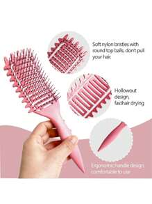 全新升级卷发定型刷，卷发刷，带刷毛和特殊设计，卷发定型刷 - 彩色 - 查看 9