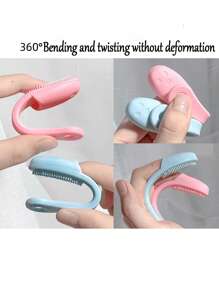 10pcs Gentle Silicone Nose Brush Massage Scrubber With Portable Exfoliating And Pore Cleansing Beauty Tool, For Smooth And Delicate Skin - Fragrance-Free And Easy To Clean