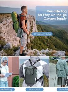 Portable Air Supply Machine - Adjustable 1-5 L/Min, Wheelchair Compatible, For Travel - one-size - View 9