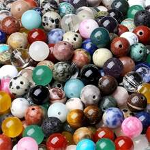 50/200 Pcs 8mm Assorted Vibrant Natural Gemstone Beads - Round Loose Spacer Beads, Suitable For Creative DIY Jewelry Making, Great For Unique Bracelets, Necklaces, Earrings And Accessories - High Quality Jewelry Supplies For Beginners And Professionals