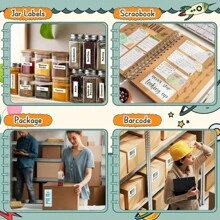 Papel Adesivo para Mini Impressora, Rolos de Papel Térmico para T02/M02 e Mini Impressora, Papel Autoadesivo de Cor Suave 25X57mm Paperang P1 P6 A6 A8 57mm Largura Impressora de Fotos para Notas, Fotos, Adesivos, Álbum de Recortes, Natal