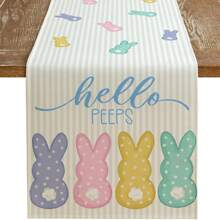 Coelhinho fofo feliz búfalo xadrez coelho ovo cenoura páscoa corredor de mesa gnomo ovo mesa corrida, preto e branco búfalo xadrez casa cozinha feriado coelho decoração, primavera fazenda bolinhas estopa jantar decoração festa suprimentos - Multicolorido - Ver 31