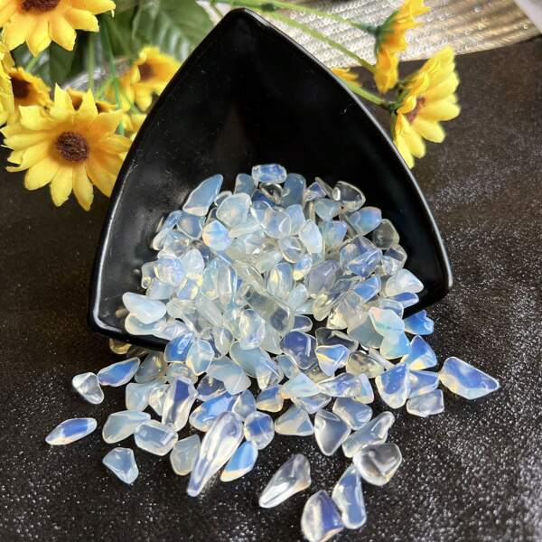 50g/100g Frammenti di pietra di diaspro di alta qualità macinati, piccole particelle per acquari, vasi da fiori, decorazione della casa