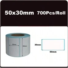 Etiqueta Térmica Impermeável para Remessa, Largura 40/50/60/70/80/mm para Negócios, Casa, Código de Barras, Endereço, Etiquetas para Vidro para Código de Barras/ Endereço/Logo/Negócios/Etiqueta Residencial