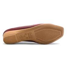 Usaflex Women's Leather Square Toe Flats With Bunions Casual MM1604 - Màu Đỏ Sâu - Xem 5