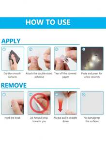 20/6pcs, Mini Self-Adhesive Hook, Detachable Traceless Decorative Thread Hook, Transparent Hook, Sticky Wall Hook, Indoor/Outdoor Mini Light Clip, Holiday Decoration Supplies, Multi-Purpose Clip, Suitable For Christmas, Halloween, New Year Decoration Hanging Display, Practical Hook